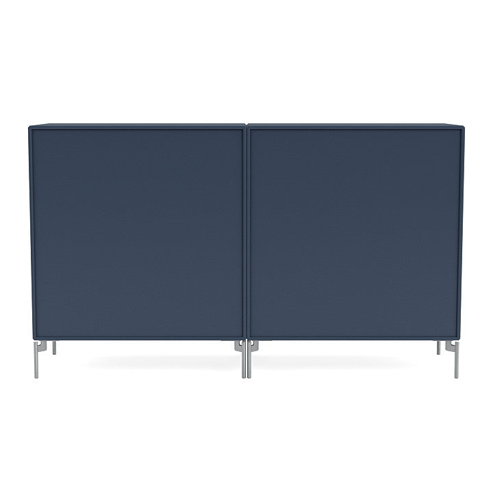 [product_category]-Montana Pair Classic Sideboard With Legs, Juniper/Matt Chrome-Montana Furniture-5714322265317-0000PAIR-138-01-MON-4