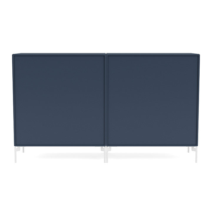 [product_category]-Montana Pair Classic Sideboard With Legs, Juniper/Snow White-Montana Furniture-5714322265324-0000PAIR-138-02-MON-4