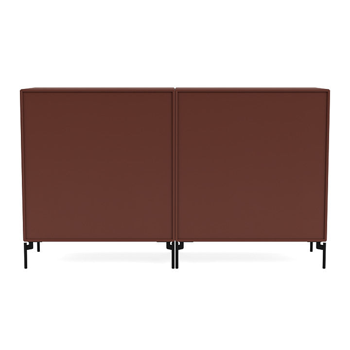 [product_category]-Montana Pair Classic Sideboard With Legs, Masala/Black-Montana Furniture-5714322266611-0000PAIR-155-03-MON-4