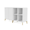 Montana Pair Classic Sideboard With Legs, New White/Brass