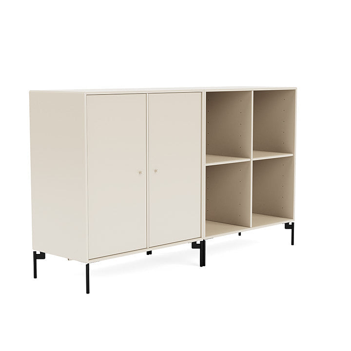 [product_category]-Montana Pair Classic Sideboard With Legs, Oat/Black-Montana Furniture-5714322266857-0000PAIR-158-03-MON-3
