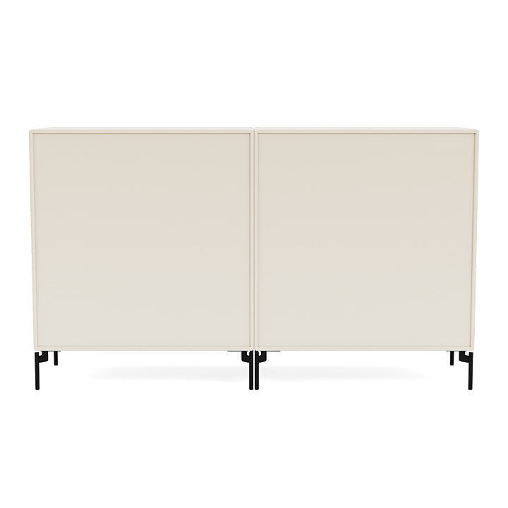 [product_category]-Montana Pair Classic Sideboard With Legs, Oat/Black-Montana Furniture-5714322266857-0000PAIR-158-03-MON-4