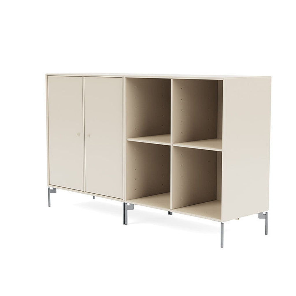 [product_category]-Montana Pair Classic Sideboard With Legs, Oat/Matt Chrome-Montana Furniture-5714322266833-0000PAIR-158-01-MON-1