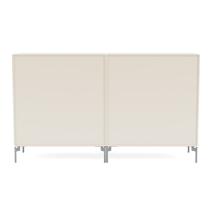 [product_category]-Montana Pair Classic Sideboard With Legs, Oat/Matt Chrome-Montana Furniture-5714322266833-0000PAIR-158-01-MON-4