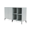 Montana Pair Classic Sideboard With Legs, Oyster/Black