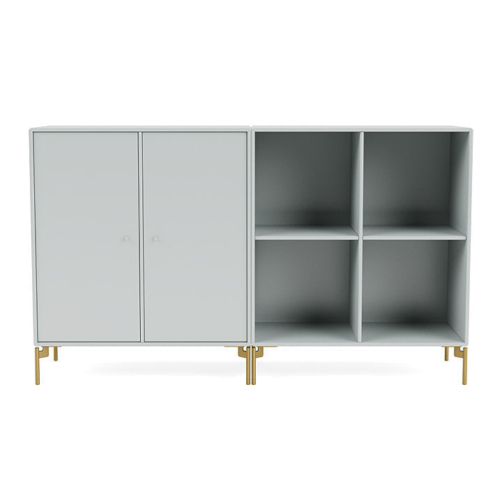 [product_category]-Montana Pair Classic Sideboard With Legs, Oyster/Brass-Montana Furniture-5714322266741-0000PAIR-156-09-MON-2