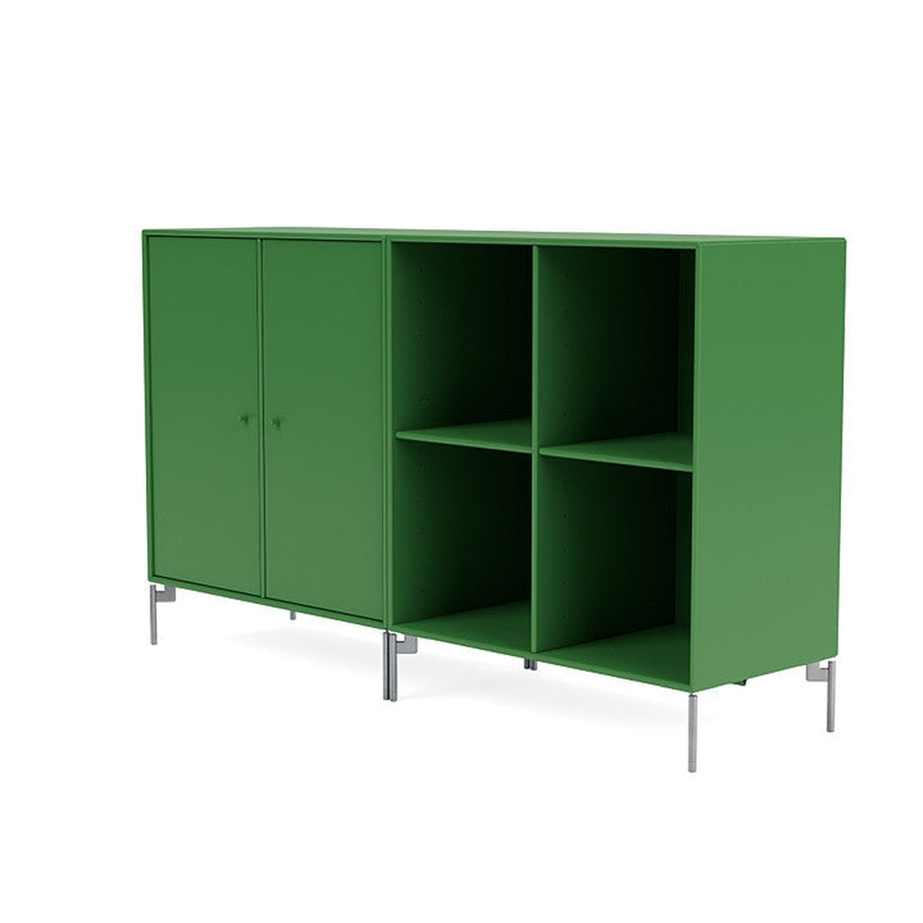 [product_category]-Montana Pair Classic Sideboard With Legs, Parsley/Matt Chrome-Montana Furniture-5714322266437-0000PAIR-152-01-MON-1