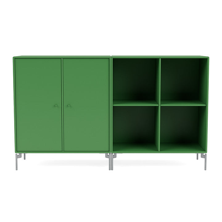 [product_category]-Montana Pair Classic Sideboard With Legs, Parsley/Matt Chrome-Montana Furniture-5714322266437-0000PAIR-152-01-MON-2
