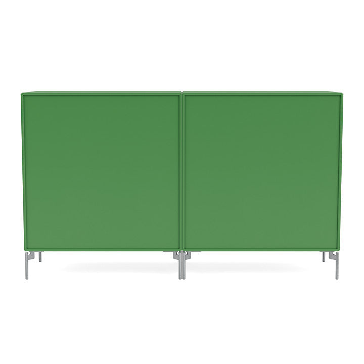 [product_category]-Montana Pair Classic Sideboard With Legs, Parsley/Matt Chrome-Montana Furniture-5714322266437-0000PAIR-152-01-MON-4