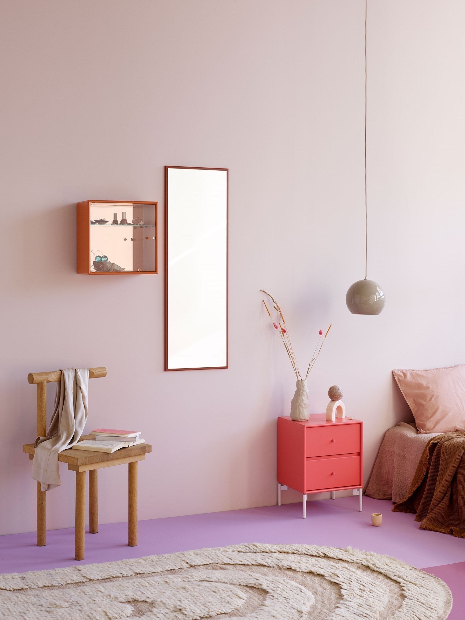[product_category]-Montana Perfume Wall Mounted Cabinet With Mirror, Clay-Montana Furniture-5715288347826-0PERFUME-168-04-MON-5