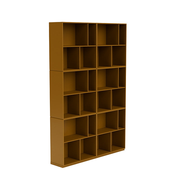[product_category]-Montana Read Spacious Bookshelf With 3 Cm Plinth, Amber Yellow-Montana Furniture-5714322268202-0000READ-142-06-MON-3
