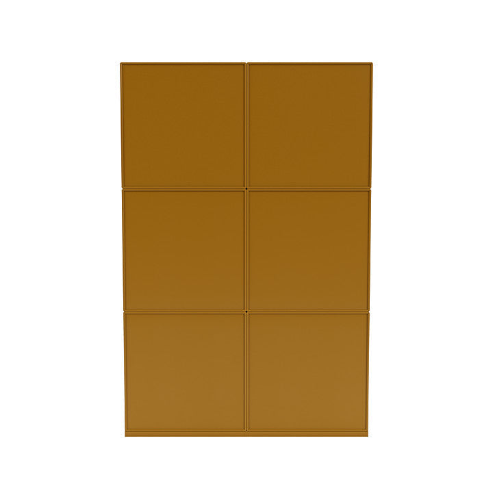 [product_category]-Montana Read Spacious Bookshelf With 3 Cm Plinth, Amber Yellow-Montana Furniture-5714322268202-0000READ-142-06-MON-4