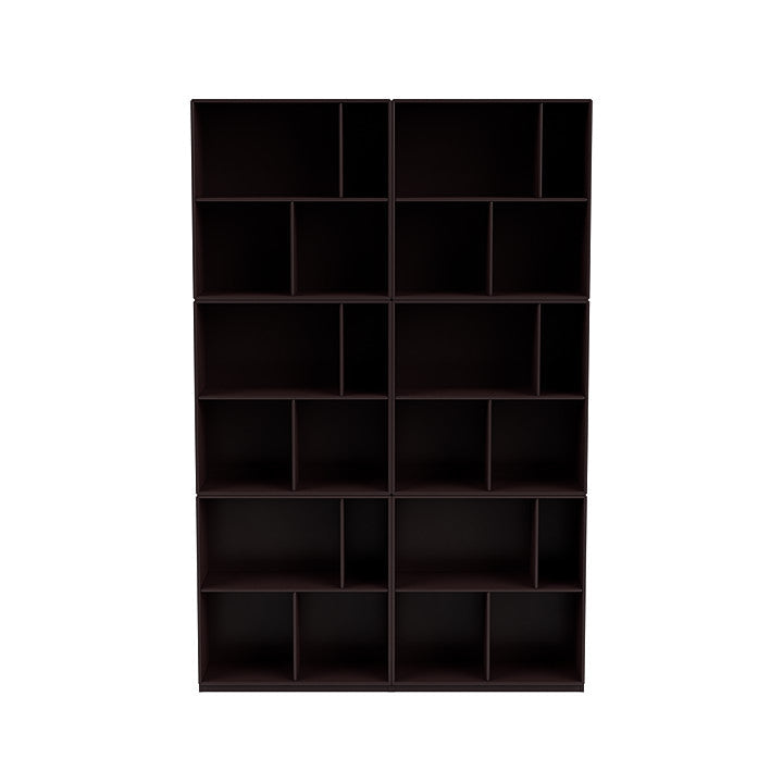 [product_category]-Montana Read Spacious Bookshelf With 3 Cm Plinth, Balsamic Brown-Montana Furniture-5714322268714-0000READ-160-06-MON-2