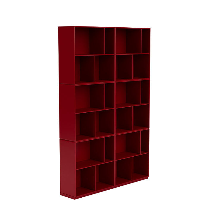 [product_category]-Montana Read Spacious Bookshelf With 3 Cm Plinth, Beetroot Red-Montana Furniture-5714322268868-0000READ-165-06-MON-3