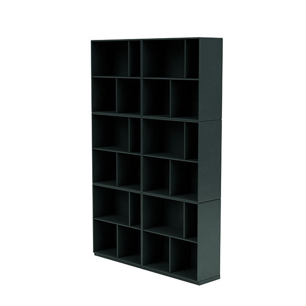 [product_category]-Montana Read Spacious Bookshelf With 3 Cm Plinth, Black Jade-Montana Furniture-5714322268806-0000READ-163-06-MON-1