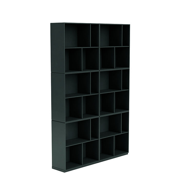 [product_category]-Montana Read Spacious Bookshelf With 3 Cm Plinth, Black Jade-Montana Furniture-5714322268806-0000READ-163-06-MON-3