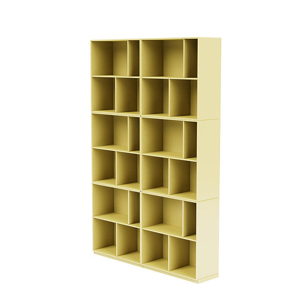 [product_category]-Montana Read Spacious Bookshelf With 3 Cm Plinth, Chamomile Yellow-Montana Furniture-5714322268684-0000READ-159-06-MON-1