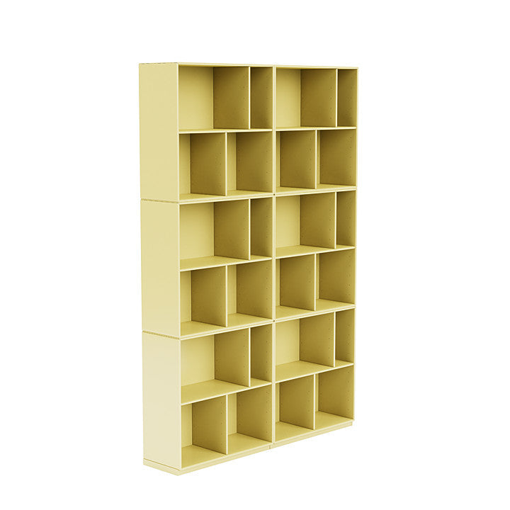[product_category]-Montana Read Spacious Bookshelf With 3 Cm Plinth, Chamomile Yellow-Montana Furniture-5714322268684-0000READ-159-06-MON-3