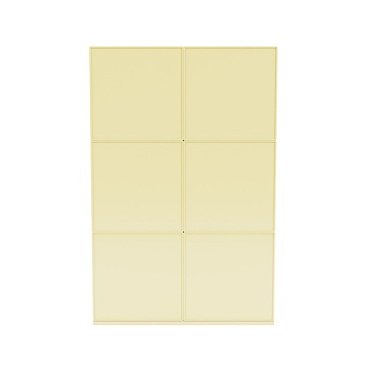 [product_category]-Montana Read Spacious Bookshelf With 3 Cm Plinth, Chamomile Yellow-Montana Furniture-5714322268684-0000READ-159-06-MON-4