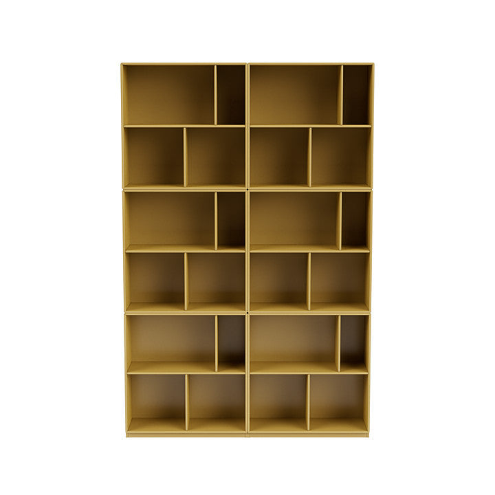 [product_category]-Montana Read Spacious Bookshelf With 3 Cm Plinth, Cumin Yellow-Montana Furniture-5714322268622-0000READ-157-06-MON-2