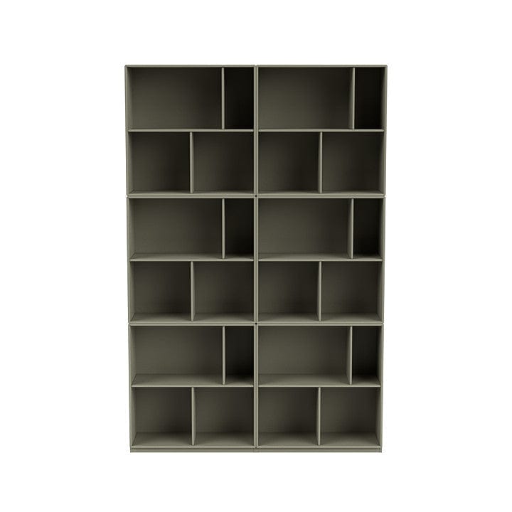 [product_category]-Montana Read Spacious Bookshelf With 3 Cm Plinth, Fennel Green-Montana Furniture-5714322268264-0000READ-144-06-MON-2