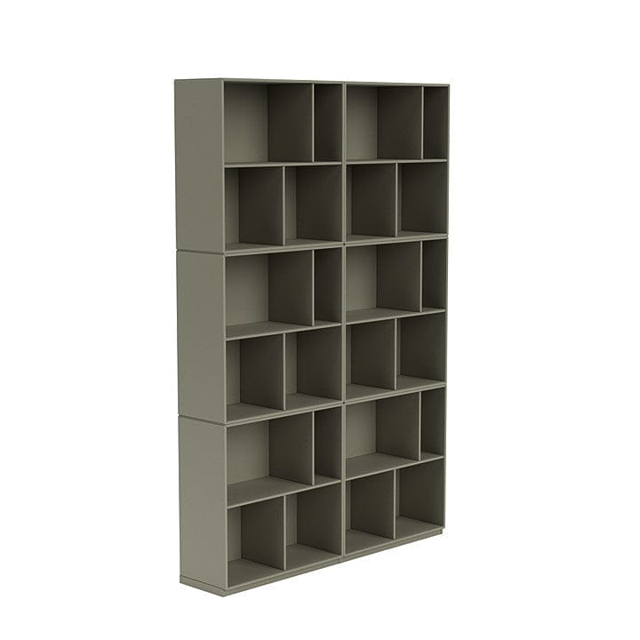 [product_category]-Montana Read Spacious Bookshelf With 3 Cm Plinth, Fennel Green-Montana Furniture-5714322268264-0000READ-144-06-MON-3