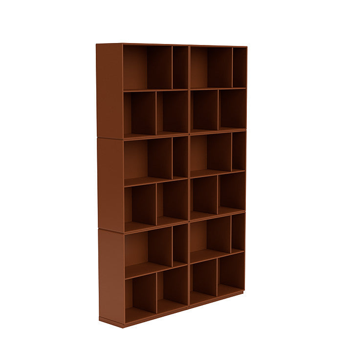 [product_category]-Montana Read Spacious Bookshelf With 3 Cm Plinth, Hazelnut Brown-Montana Furniture-5714322268325-0000READ-146-06-MON-3