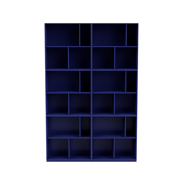 [product_category]-Montana Read Spacious Bookshelf With 3 Cm Plinth, Monarch Blue-Montana Furniture-5714322267991-0000READ-135-06-MON-2