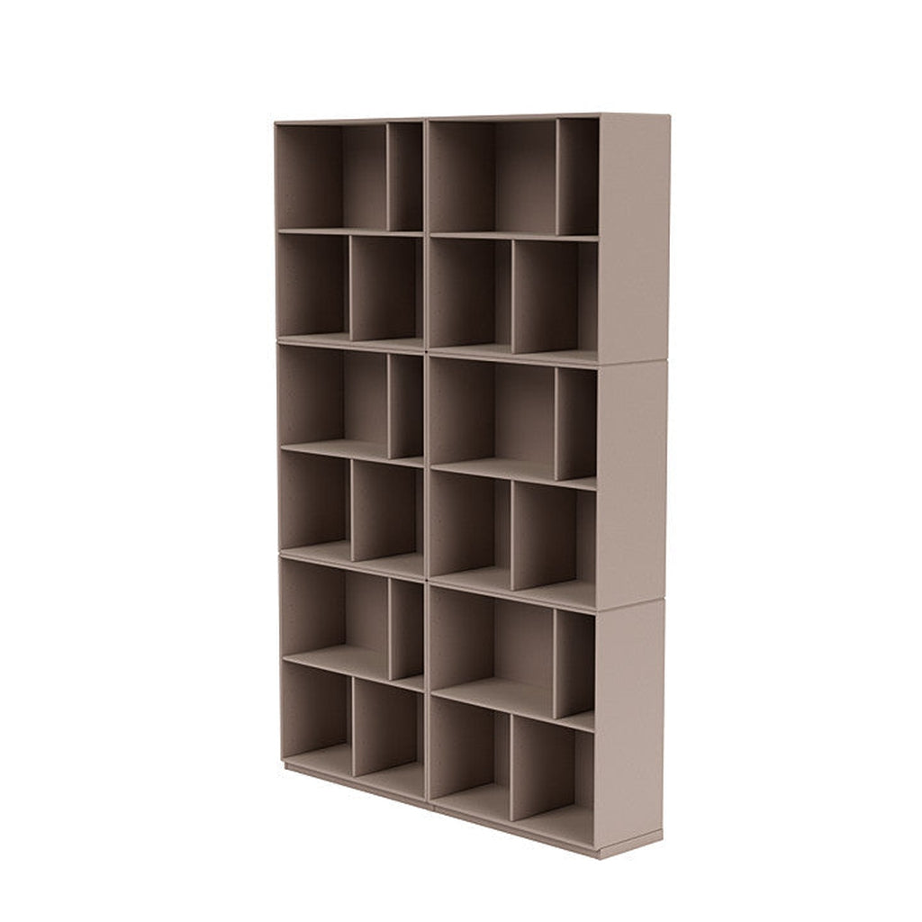 [product_category]-Montana Read Spacious Bookshelf With 3 Cm Plinth, Mushroom Brown-Montana Furniture-5714322268059-0000READ-137-06-MON-1