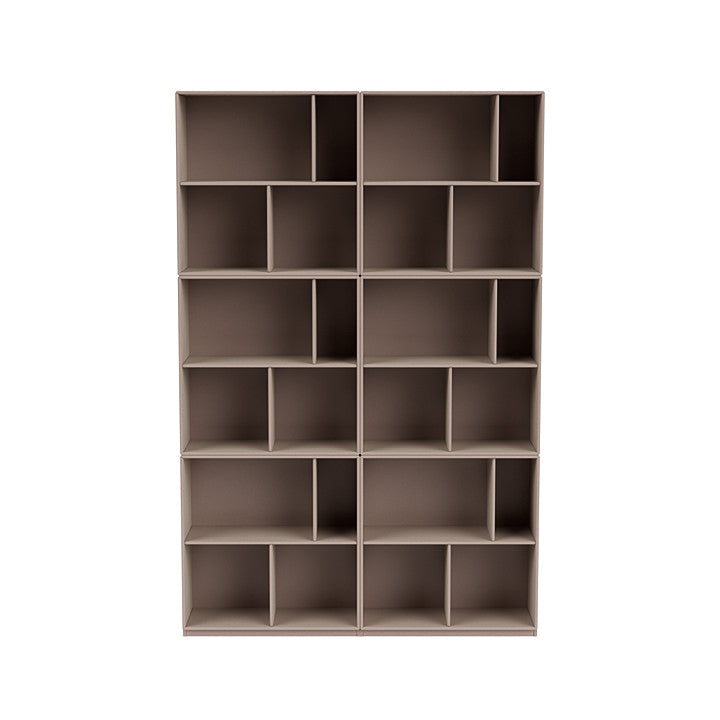 [product_category]-Montana Read Spacious Bookshelf With 3 Cm Plinth, Mushroom Brown-Montana Furniture-5714322268059-0000READ-137-06-MON-2
