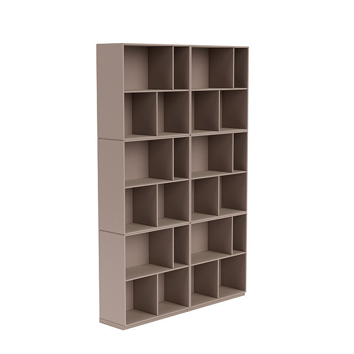 [product_category]-Montana Read Spacious Bookshelf With 3 Cm Plinth, Mushroom Brown-Montana Furniture-5714322268059-0000READ-137-06-MON-3