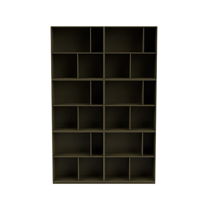 [product_category]-Montana Read Spacious Bookshelf With 3 Cm Plinth, Oregano Green-Montana Furniture-5714322268110-0000READ-139-06-MON-2