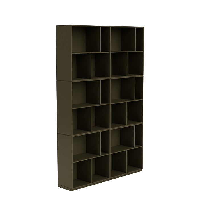 [product_category]-Montana Read Spacious Bookshelf With 3 Cm Plinth, Oregano Green-Montana Furniture-5714322268110-0000READ-139-06-MON-3