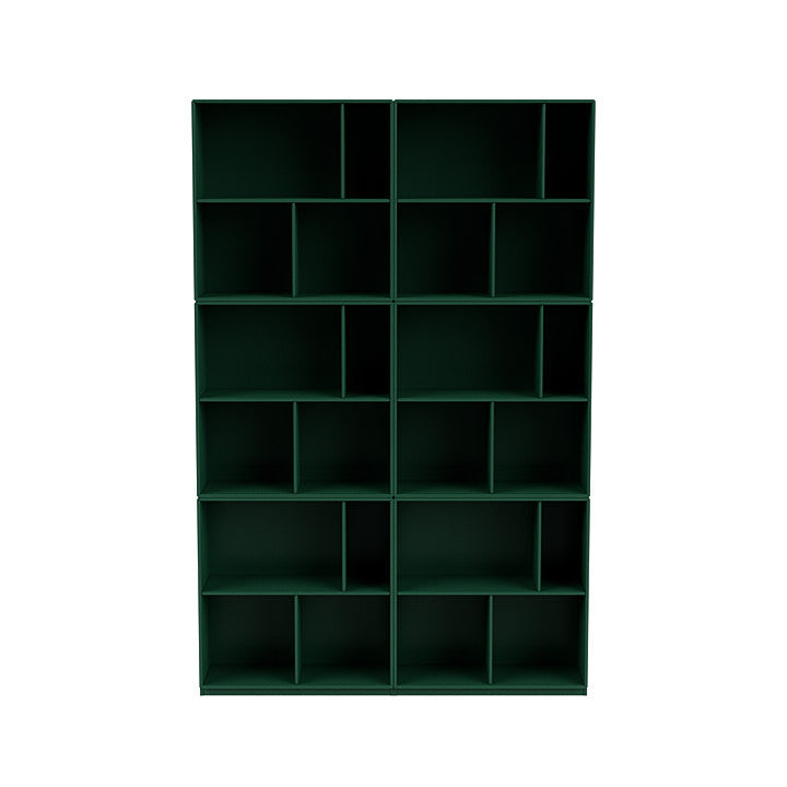[product_category]-Montana Read Spacious Bookshelf With 3 Cm Plinth, Pine Green-Montana Furniture-5714322268028-0000READ-136-06-MON-2