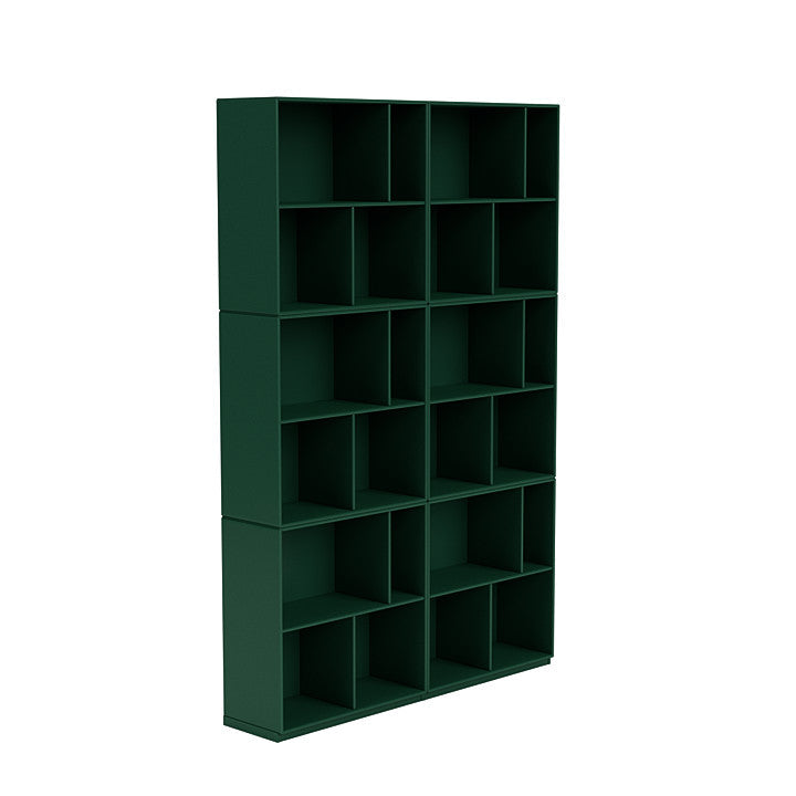 [product_category]-Montana Read Spacious Bookshelf With 3 Cm Plinth, Pine Green-Montana Furniture-5714322268028-0000READ-136-06-MON-3