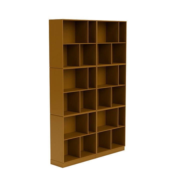 [product_category]-Montana Read Spacious Bookshelf With 7 Cm Plinth, Amber Yellow-Montana Furniture-5714322268219-0000READ-142-07-MON-3