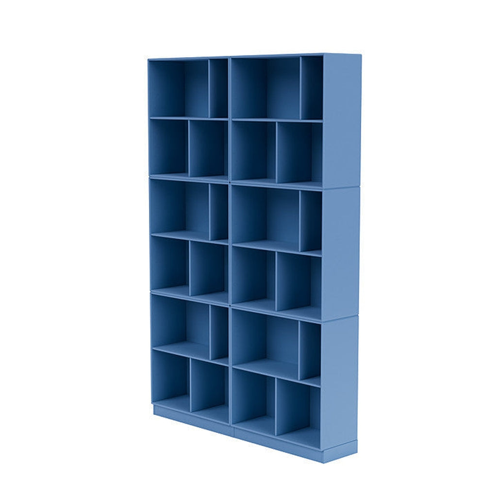 [product_category]-Montana Read Spacious Bookshelf With 7 Cm Plinth, Azure Blue-Montana Furniture-5714322268547-0000READ-154-07-MON-1