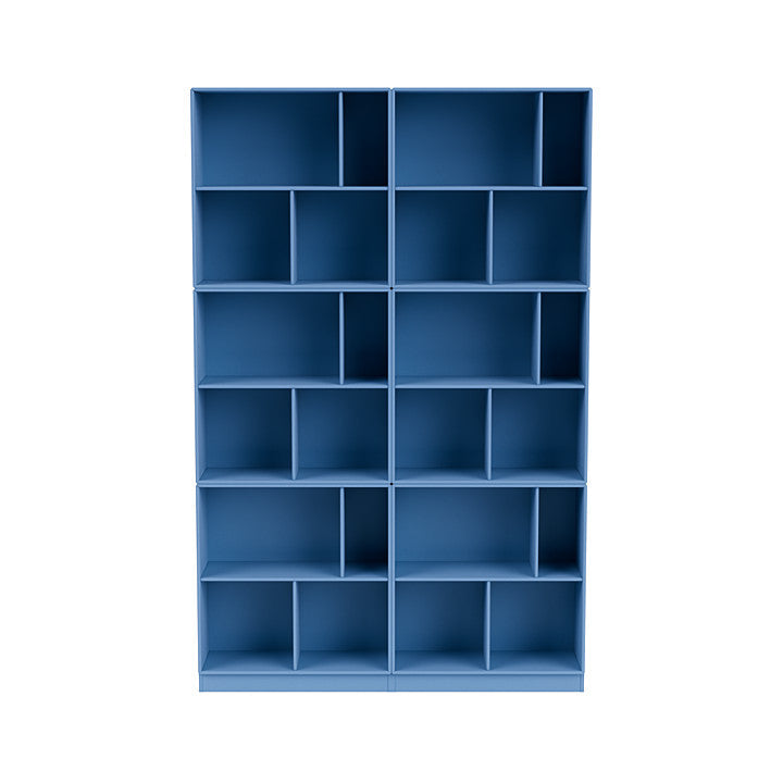 [product_category]-Montana Read Spacious Bookshelf With 7 Cm Plinth, Azure Blue-Montana Furniture-5714322268547-0000READ-154-07-MON-2