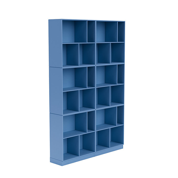 [product_category]-Montana Read Spacious Bookshelf With 7 Cm Plinth, Azure Blue-Montana Furniture-5714322268547-0000READ-154-07-MON-3