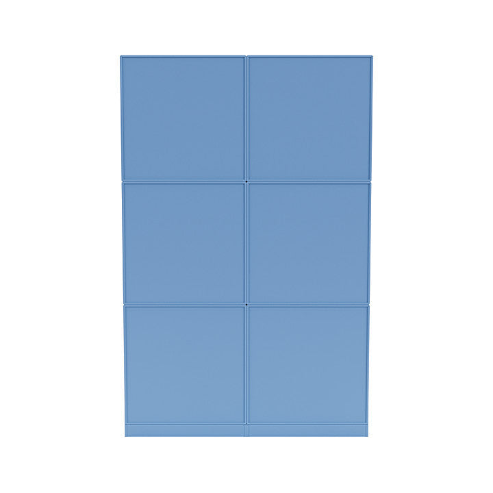 [product_category]-Montana Read Spacious Bookshelf With 7 Cm Plinth, Azure Blue-Montana Furniture-5714322268547-0000READ-154-07-MON-4