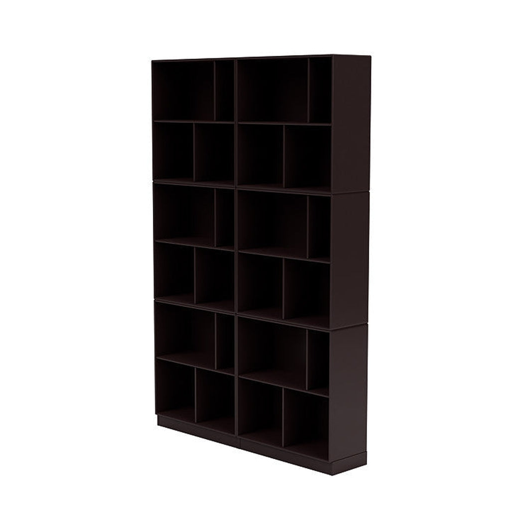 [product_category]-Montana Read Spacious Bookshelf With 7 Cm Plinth, Balsamic Brown-Montana Furniture-5714322268721-0000READ-160-07-MON-1