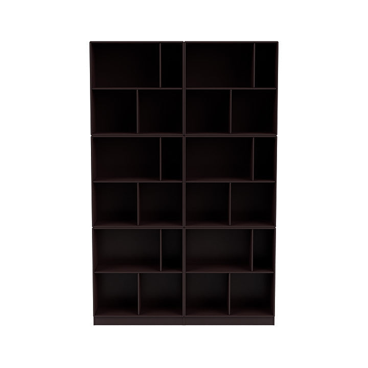 [product_category]-Montana Read Spacious Bookshelf With 7 Cm Plinth, Balsamic Brown-Montana Furniture-5714322268721-0000READ-160-07-MON-2