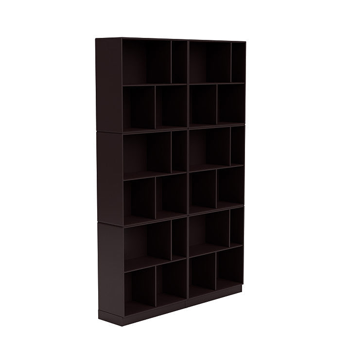 [product_category]-Montana Read Spacious Bookshelf With 7 Cm Plinth, Balsamic Brown-Montana Furniture-5714322268721-0000READ-160-07-MON-3