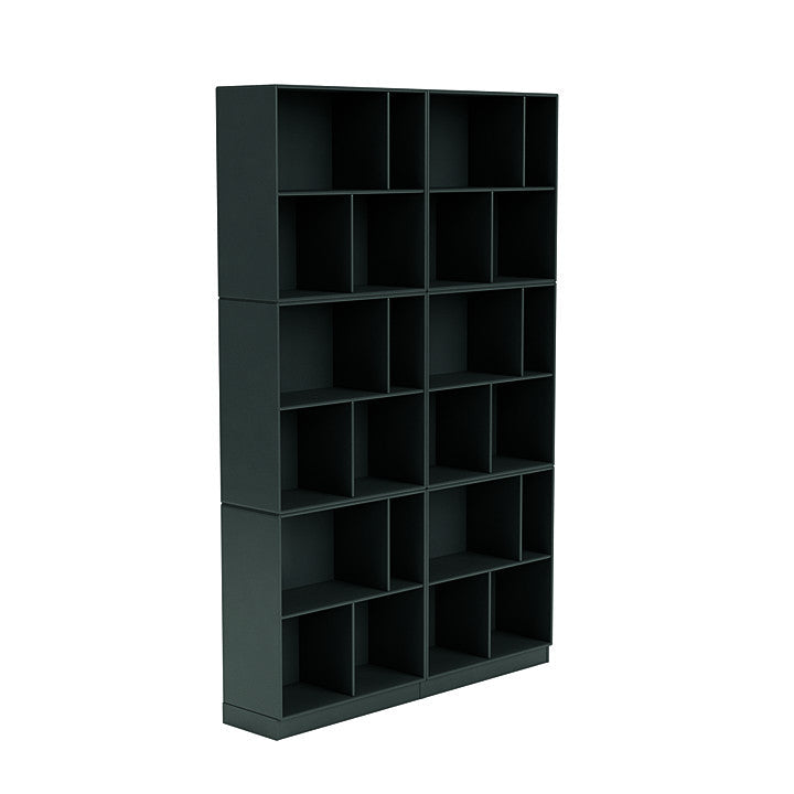 [product_category]-Montana Read Spacious Bookshelf With 7 Cm Plinth, Black Jade-Montana Furniture-5714322268813-0000READ-163-07-MON-3