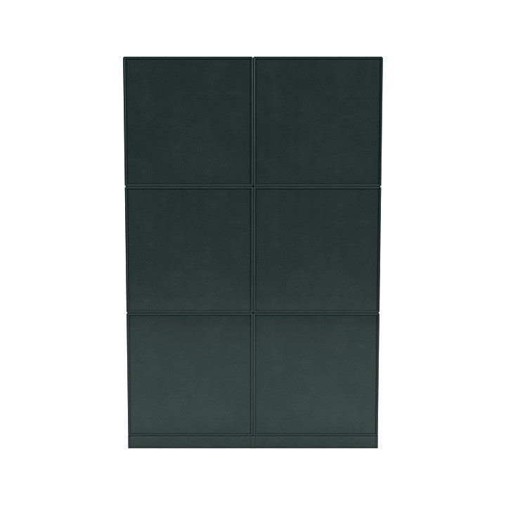 [product_category]-Montana Read Spacious Bookshelf With 7 Cm Plinth, Black Jade-Montana Furniture-5714322268813-0000READ-163-07-MON-4