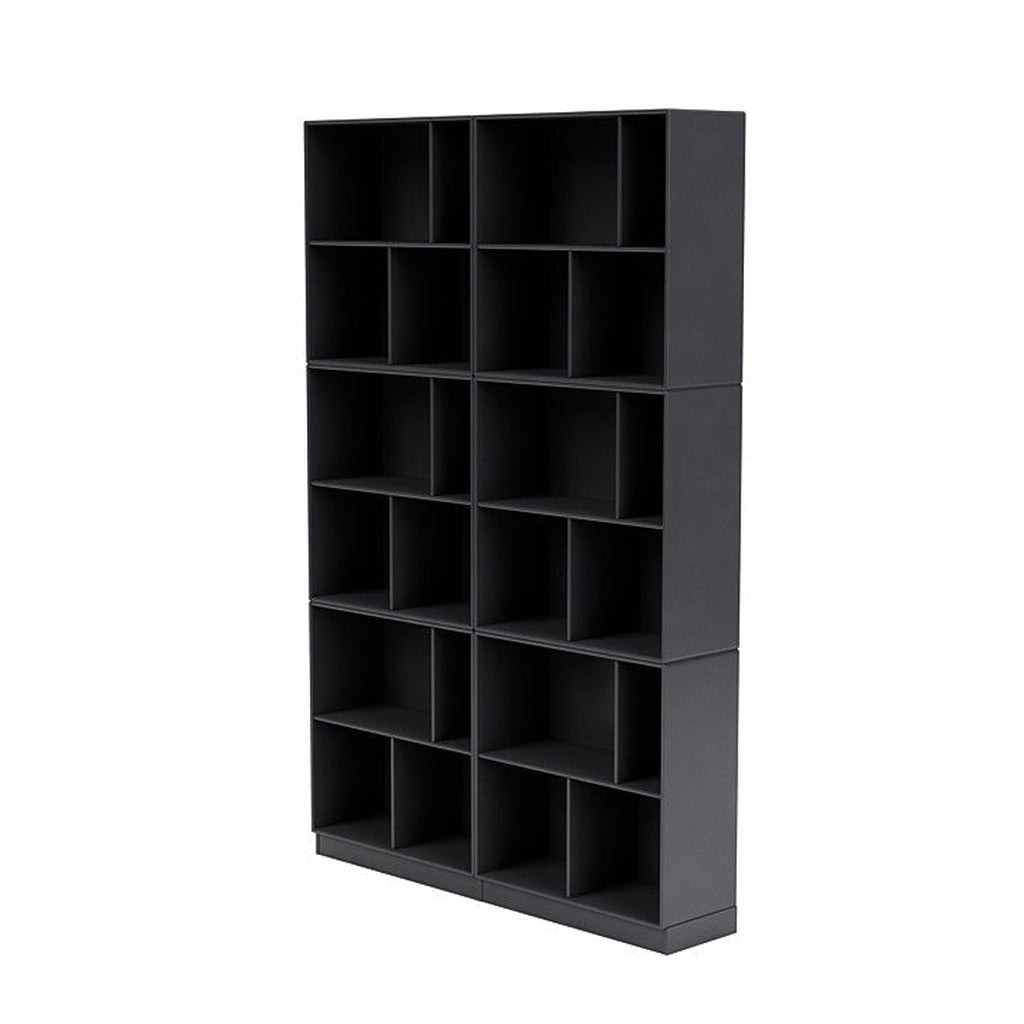 [product_category]-Montana Read Spacious Bookshelf With 7 Cm Plinth, Carbon Black-Montana Furniture-5714322268936-0000READ-36-07-MON-1
