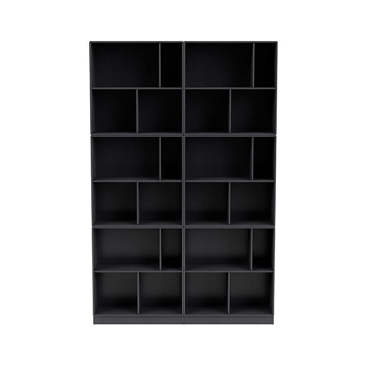 [product_category]-Montana Read Spacious Bookshelf With 7 Cm Plinth, Carbon Black-Montana Furniture-5714322268936-0000READ-36-07-MON-2
