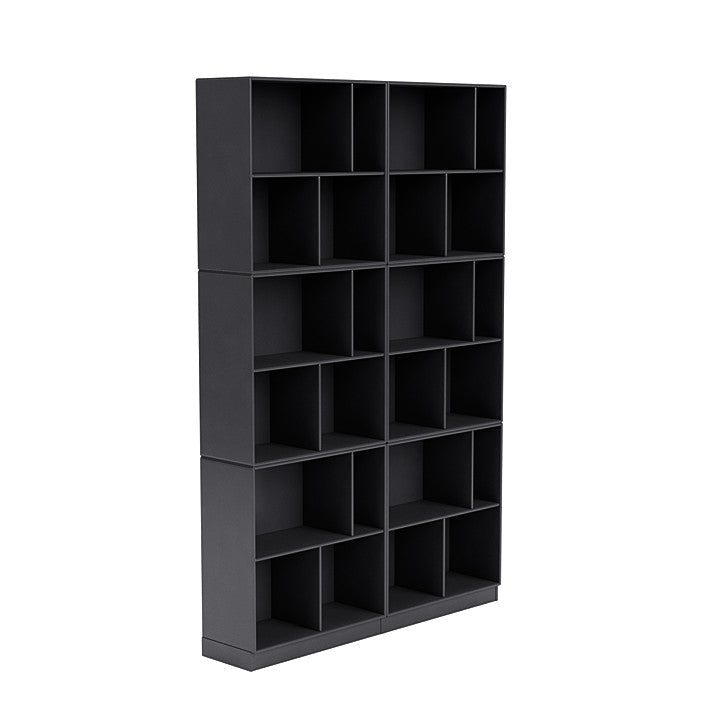 [product_category]-Montana Read Spacious Bookshelf With 7 Cm Plinth, Carbon Black-Montana Furniture-5714322268936-0000READ-36-07-MON-3