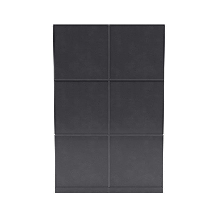 [product_category]-Montana Read Spacious Bookshelf With 7 Cm Plinth, Carbon Black-Montana Furniture-5714322268936-0000READ-36-07-MON-4