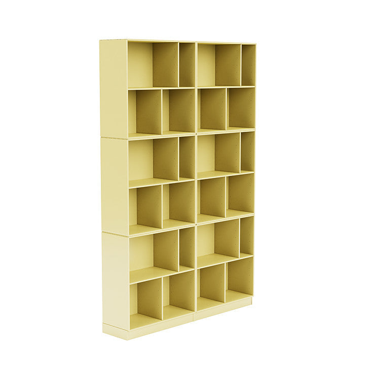 [product_category]-Montana Read Spacious Bookshelf With 7 Cm Plinth, Chamomile Yellow-Montana Furniture-5714322268691-0000READ-159-07-MON-3